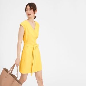 Everlane short sleeve wrap dress